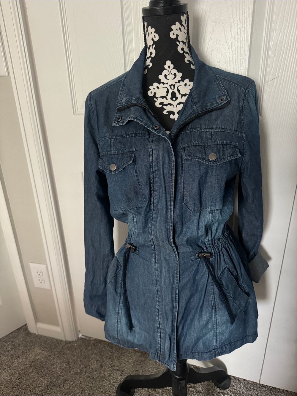 Denim Utility Jacket - Blue